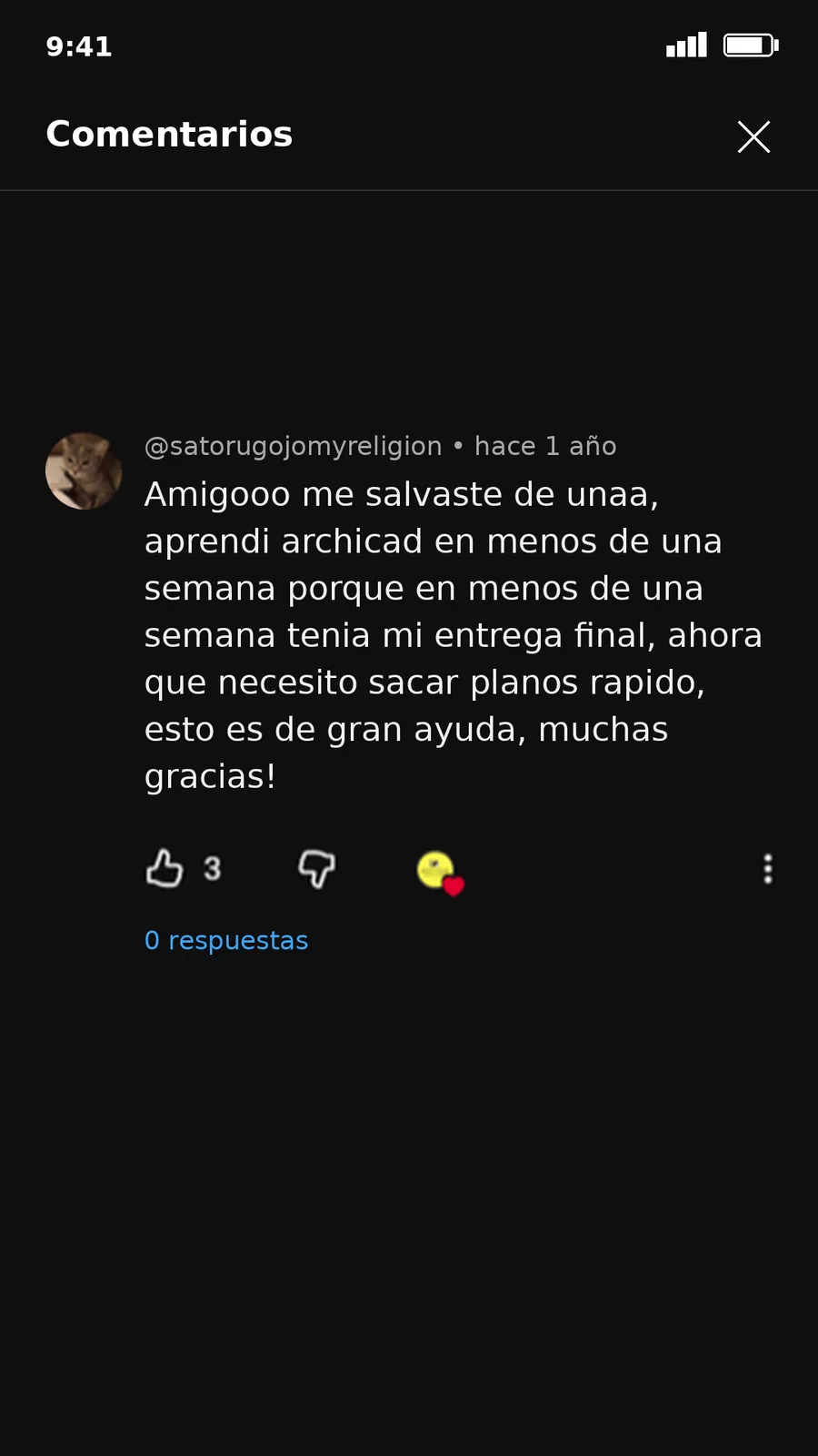 Testimonio de estudiante 1