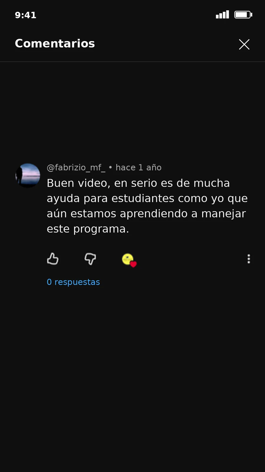 Testimonio de estudiante 11